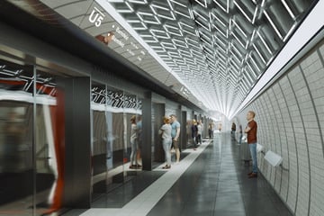 So wird die neue U5-Haltestelle am Hauptbahnhof aussehen