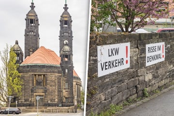Dresden: Trotz Rissen im Gotteshaus: Rathaus will kein Lasterverbot an Christuskirche