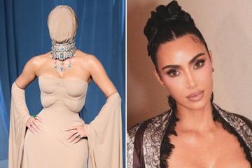 Kim Kardashian stuns – and confuses! – with full face covering on red carpet