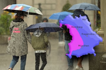 Warnung vor Unwetter in Bayern: Dauerregen und Neuschnee