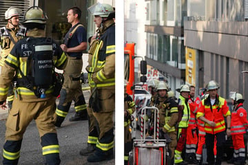 Stuttgart: Feuer in der Stuttgarter Innenstadt: Person über Leiter gerettet