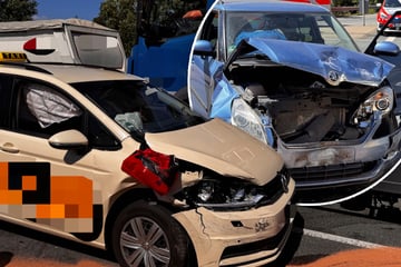 Heftiger Taxi-Crash in Thüringen: Autobahnabfahrt gesperrt!