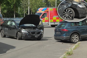 Crash in Leipzig-Süd: Zwei Autos krachen zusammen – ein Mensch verletzt