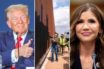 Kristi Noem reveals plan to paint border wall black to make it too hot to climb