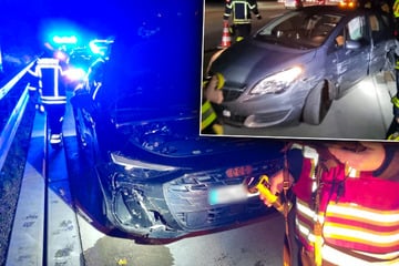 Unfall A9: Beim Überholen auf der A9 "gepennt"? Audi rammt Opel gegen Leitplanke
