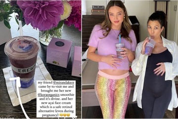 Kourtney Kardashian gets a sweet visit from Miranda Kerr amid their pregnancies