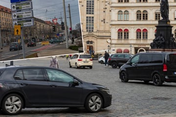 Dresden: Verwirrende Sperrung lotst Autofahrer an die Frauenkirche