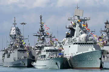 Taiwan says China has deployed a "significant" number of warships for "military operations"