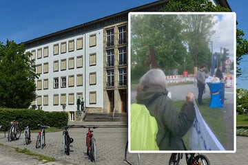 "Conni redet nicht mit Faschos!": Protest gegen AfD-Nachwuchs auf "Schultour"
