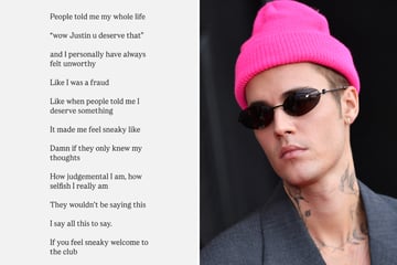 Justin Bieber writes about feeling "unworthy" amid mental health concerns