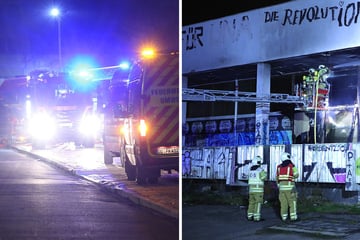 Dresden: Brandstiftung in verwahrloster Robotron-Kantine!