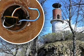 Dresden: Hoher Stein für lange Zeit zu: So schlimm wüteten die Vandalen im Aussichtsturm