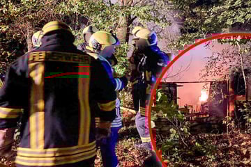 Flammeninferno in oberlausitzer Gartensiedlung: Laube komplett niedergebrannt