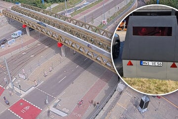 Blitzer-Auswertung: So schnell raste ein Autofahrer über Behelfsbrücke am Damaschkeplatz