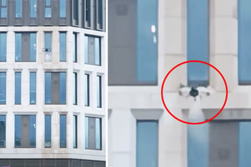 Dresden: Ungewöhnliche Sichtung am Dresdner Stadtforum: Was macht die Drohne denn da?