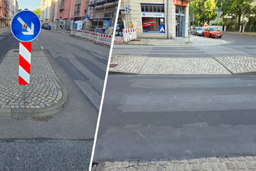 Dresden: Fake-Zebrastreifen in Dresden aufgetaucht: Polizei ermittelt