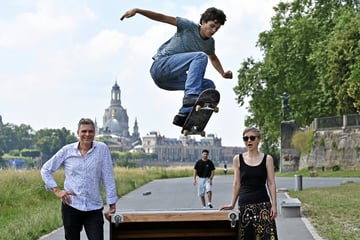 Dresden: Skate-Boom in Dresden: Improvisierter Treffpunkt unter Albertbrücke soll sicherer werden