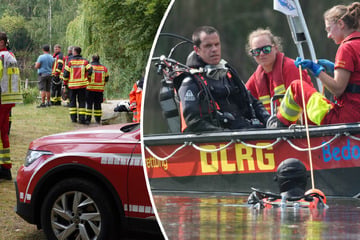 Badeunfall in Sachsen: Taucher ziehen toten Mann (†30) aus Teich