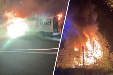 DPD-Flitzer vernichtet: Paketauto mutwillig in Brand gesetzt