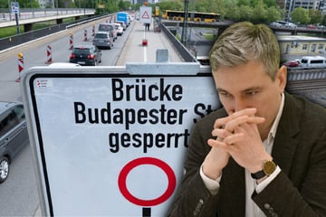 Dresden: Sperrung an der Budapester Straße: Neue Problembrücke wird jetzt zur Staufalle