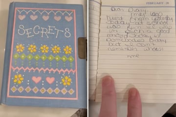 Frau liest eigenes, über 40 Jahre altes Tagebuch: Was sie dann sieht, lässt ihr den Atem stocken