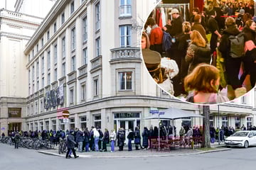 Leipzig: Mega-Schlange trotz Kälte: Einzigartiges Verkaufs-Event zieht Menschen magisch an