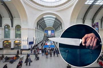 Aufregung am Dresdner Hauptbahnhof: Messermann fällt 15-Zentimeter-Klinge aus der Hand