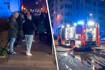 Leipzig: Balkon brennt in Südvorstadt: Bewohner sitzen in Silvesternacht plötzlich auf der Straße