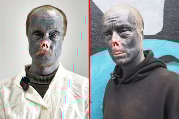 Tattoo addict transforms into a zombie with extreme body mods