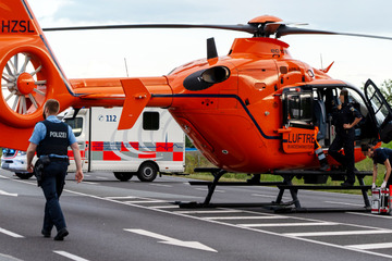 Schwerer Unfall bei Langen: Rettungsheli bringt 15-Jährigen in Klinik