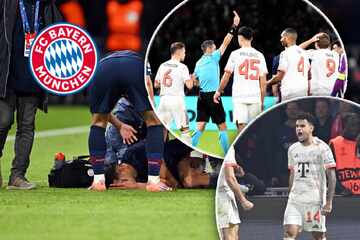 Díaz trifft doppelt und fliegt: Tränen-Drama um Ex-BVB-Star überschattet Bayern-Sieg gegen PSG