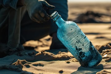 Familie entdeckt Flaschenpost an Strand: Was darin steckt, wurde vor als 100 Jahren abgeschickt
