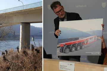 Test auf Elbbrücke Bad Schandau: Tonnenschweres Gerät soll Klarheit bringen