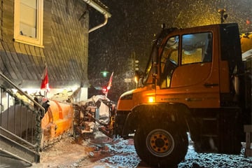 Winterdienst gerät ins Schleudern und prallt gegen Wohnhaus: Hoher Sachschaden