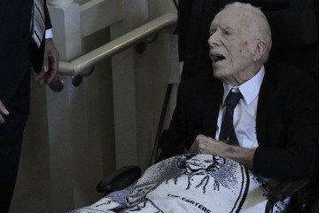 Jimmy Carter joined by former US presidents at wife Rosalynn's memorial