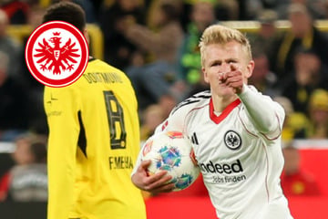 Zorn und Tränen bei Jonathan Burkardt: Galt diese Geste Eintracht-Trainer Riera?