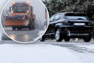 Erste Schneedecke in Sachsen: Winterdienst im Einsatz