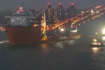 Hamburg: Elbe gesperrt: Riesiges Schiff kommt früher als geplant an