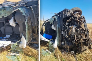 Heftiger Unfall auf der A36: VW überschlägt sich mehrfach