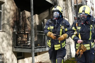 Leipzig: 25.000 Euro Schaden: Balkon in Leipzig brennt komplett aus