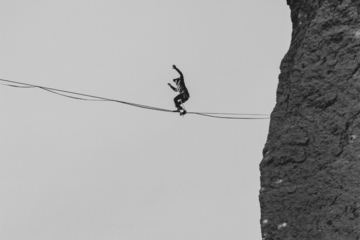 This man walked a slackline more than two miles long!