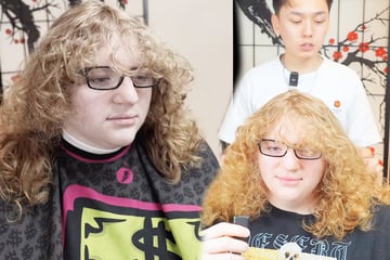 Lockenkopf hat Jahre niemanden mehr an seine Haare gelassen: Wie er den Friseur-Salon verlässt, ist der Hammer