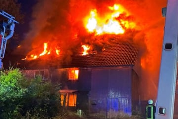 Flammen schlagen aus leer stehendem Haus: Hoher Schaden in Stiege