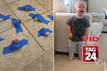 Viral Video of the Day for October 17, 2025: Toddler breaks down after mom's prank goes adorably wrong