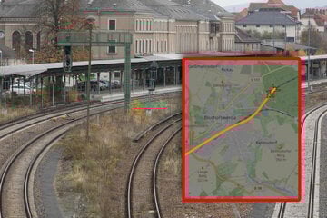 Pferde laufen durch sächsischen Bahnhof, Hubschrauber im Einsatz: "Hatten viele fleißige Helfer"