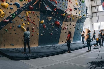 Tiefer Fall in Dresdner Freizeitzentrum: Kletterer stürzt aus sechs Metern Höhe zu Boden