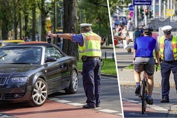 Dresden: Polizei geht in Dresden Rot-Sündern, Gurt-Muffeln und Risiko-Radlern an den Kragen