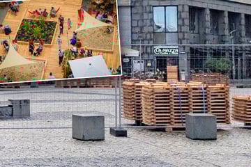 Leipzig: Leipziger Burgplatz eingezäunt: Nächstes Event steht in den Startlöchern