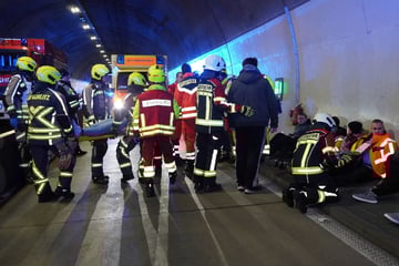Unfall A4: Großübung im Tunnel Königshainer Berge: Bereich der A4 voll gesperrt!