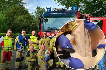 Kurioser Feuerwehreinsatz: Mädchen (3) bleibt beim Spielen in Klositz stecken